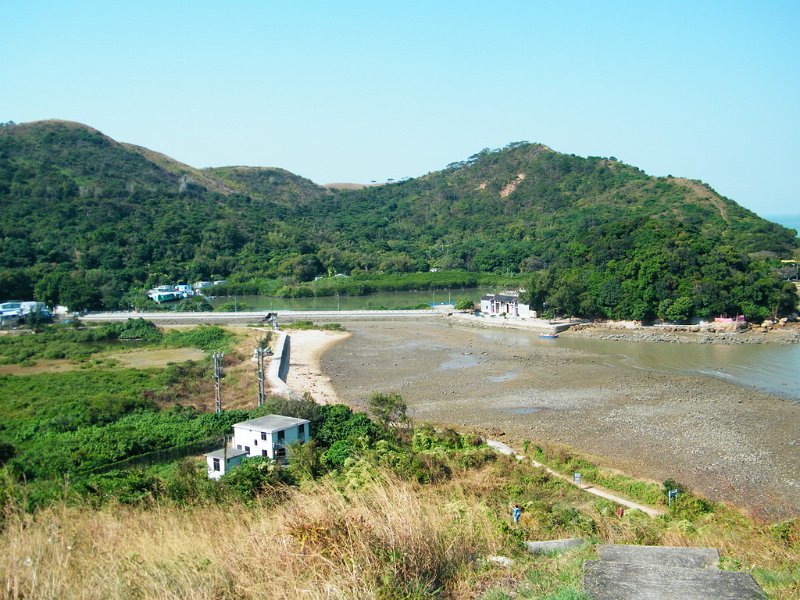 DSCF0048.JPG - 從嶼北界碑山岡回望楊侯古廟