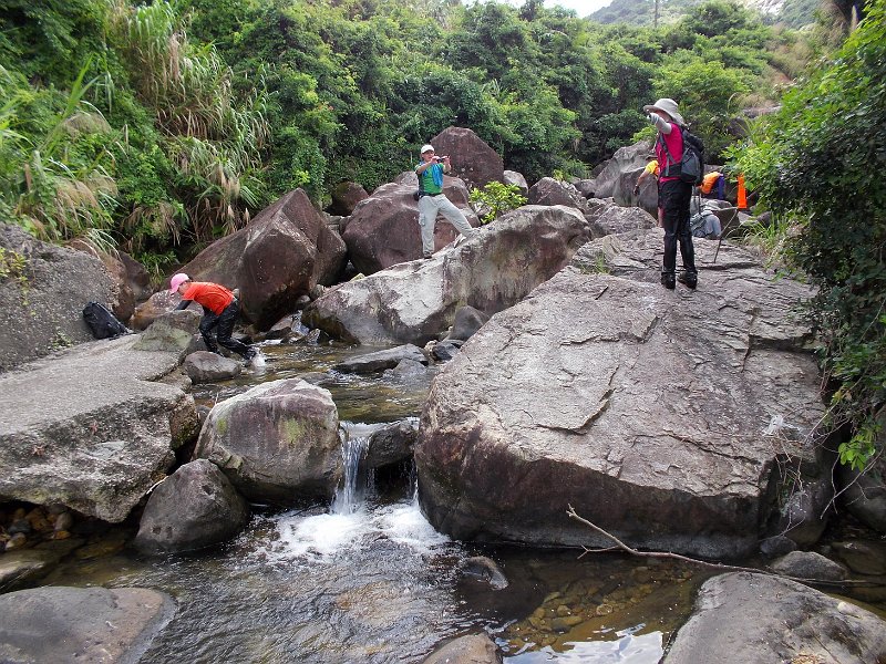 DSCN6985.JPG - 過了水閘閞始澗道攀昇，大石不斷出現。