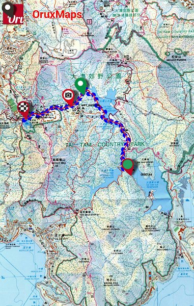 20150628Tai_Tam.jpg - 是日行程路線